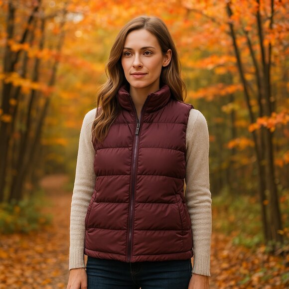 Old Navy Jackets & Blazers - OLD NAVY Brown Puffer Vest Size M